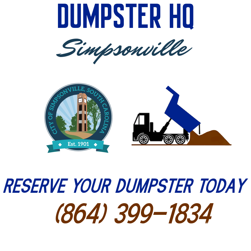 Simpsonville dumpster rental service